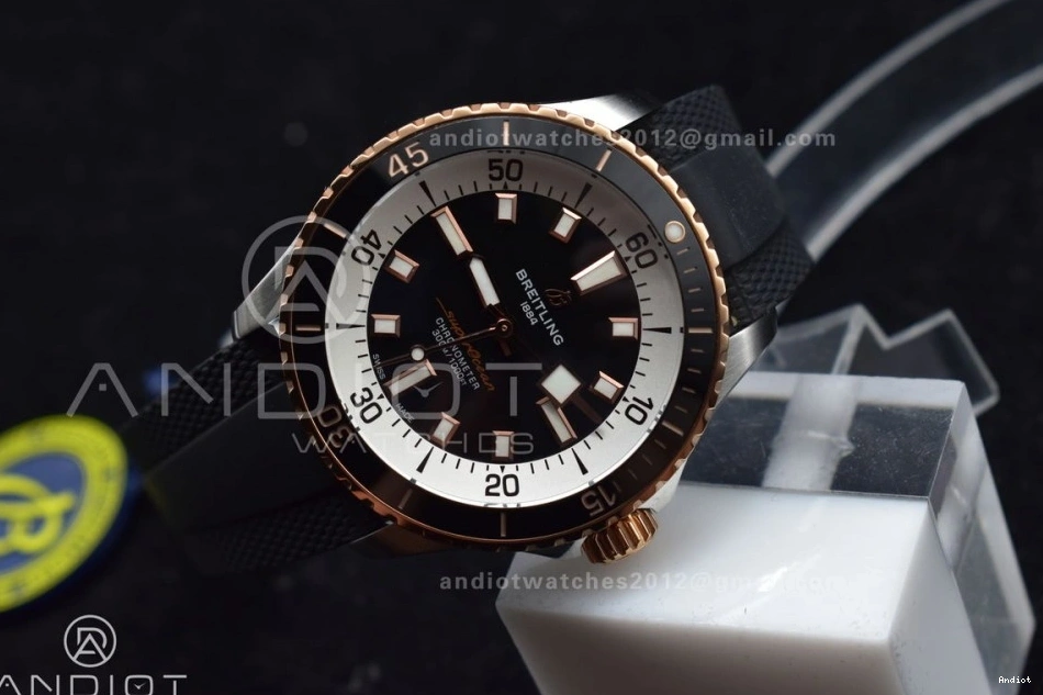 Edition Black Black Best BLSF Automatic Dial RG Rubber SS A2824 42 SuperOcean 1:1 on Strap 0227